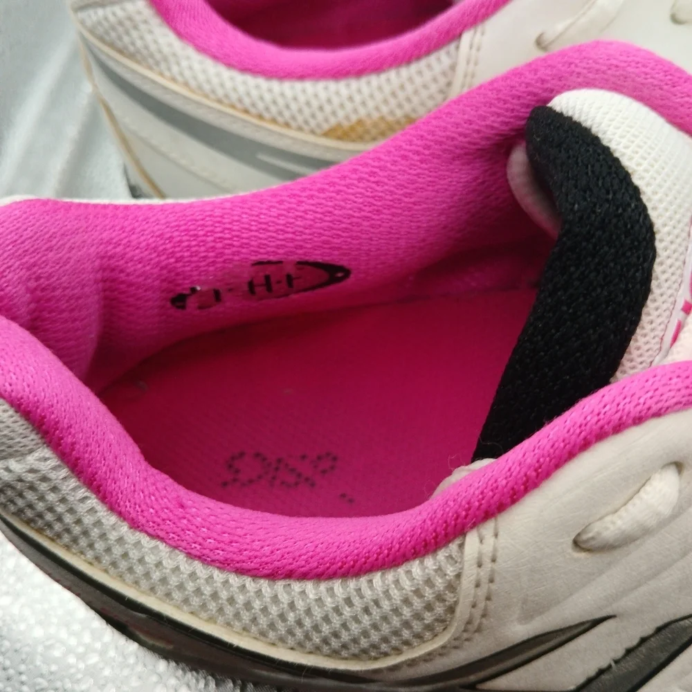 Asics White & Pink  Athletic Sneakers Women's Size 9
